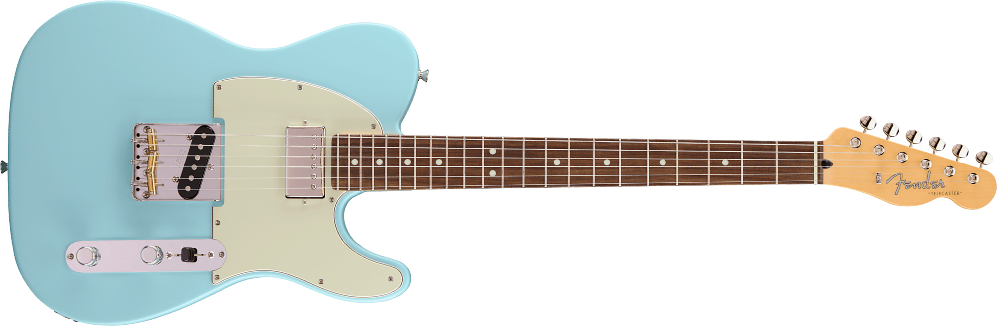 Fender Tele Hybrid Ii Mij Ltd Jap Sh Ht Rw - Daphne Blue - E-Gitarre in Teleform - Main picture