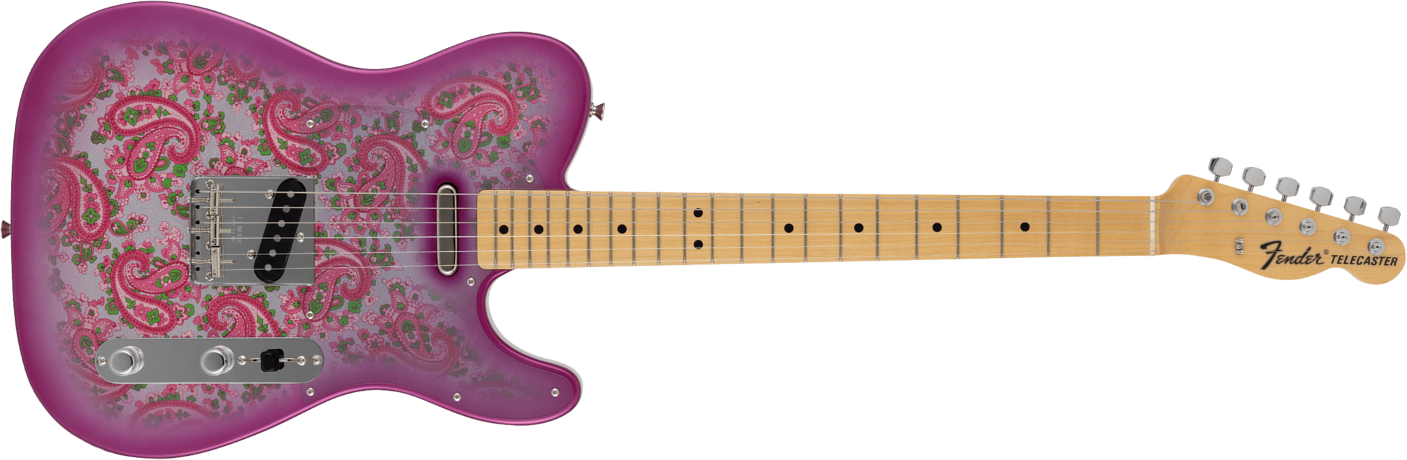 Fender Tele Ltd Jap 2s Ht Mn - Pink Paisley - E-Gitarre in Teleform - Main picture