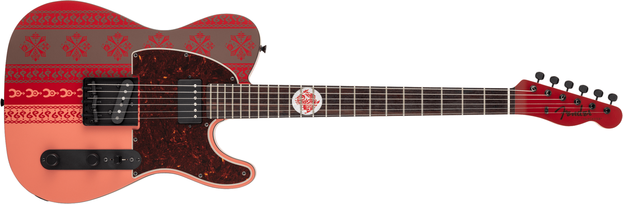 Fender Tele Monster Hunter Rathalos Jap Sh Ht Rw - Rathalos Red - E-Gitarre in Teleform - Main picture