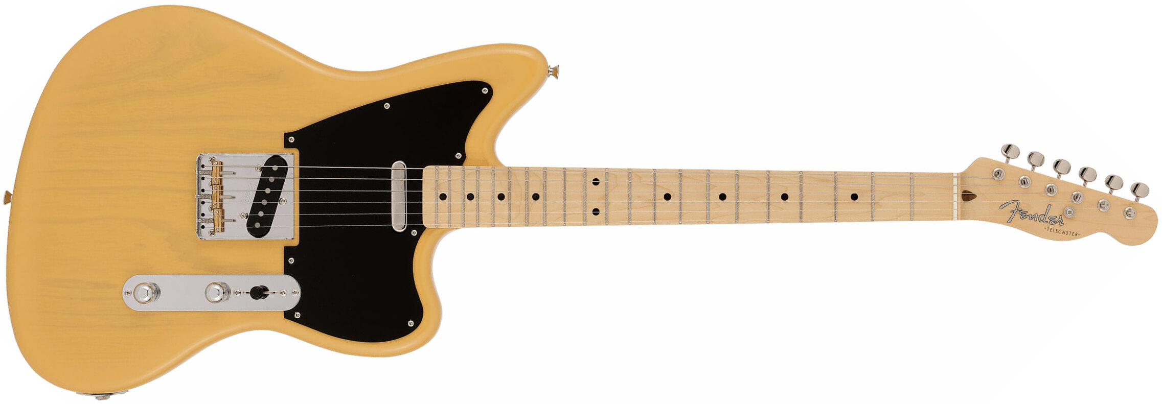 Fender Tele Offset Ltd Jap 2s Ht Mn - Butterscotch Blonde - Retro-Rock-E-Gitarre - Main picture
