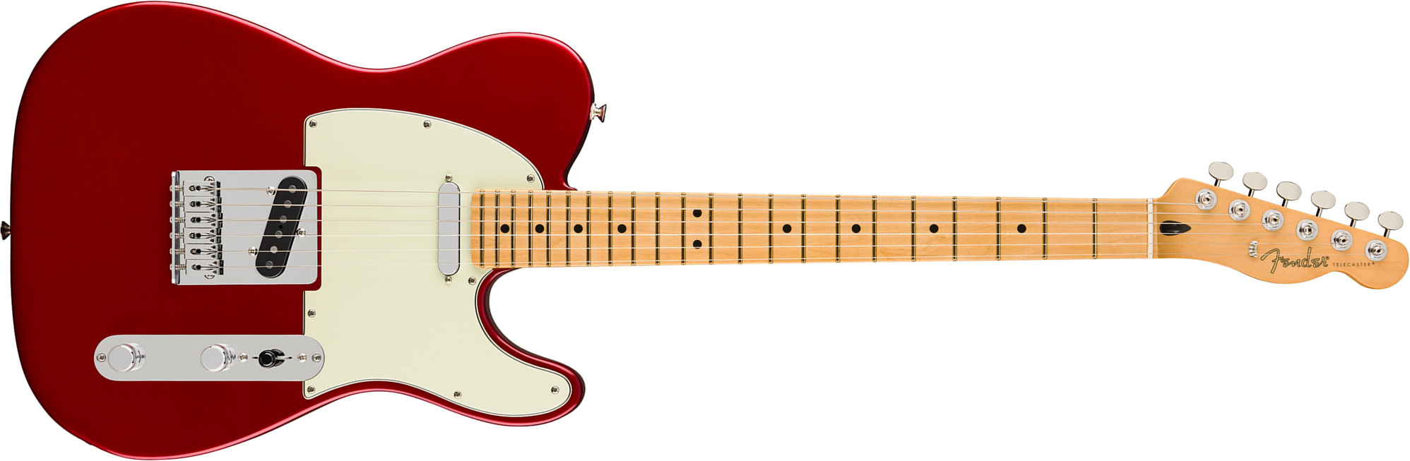 Fender Tele Player Ii 75th Anniversary Mex Ht 2s Mn - Candy Apple Red - E-Gitarre in Teleform - Main picture