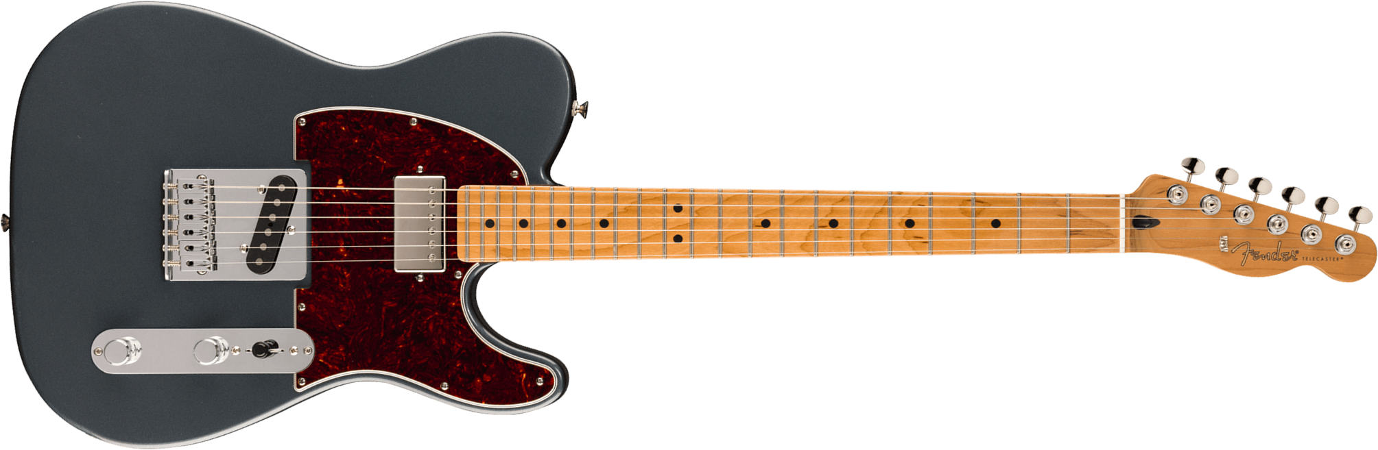 Fender Tele Player Ii Dealer Exclusive Mex Sh Custom Shop / S.duncan Trem Mn - Charcoal Frost Metallic - E-Gitarre in Teleform - Main picture