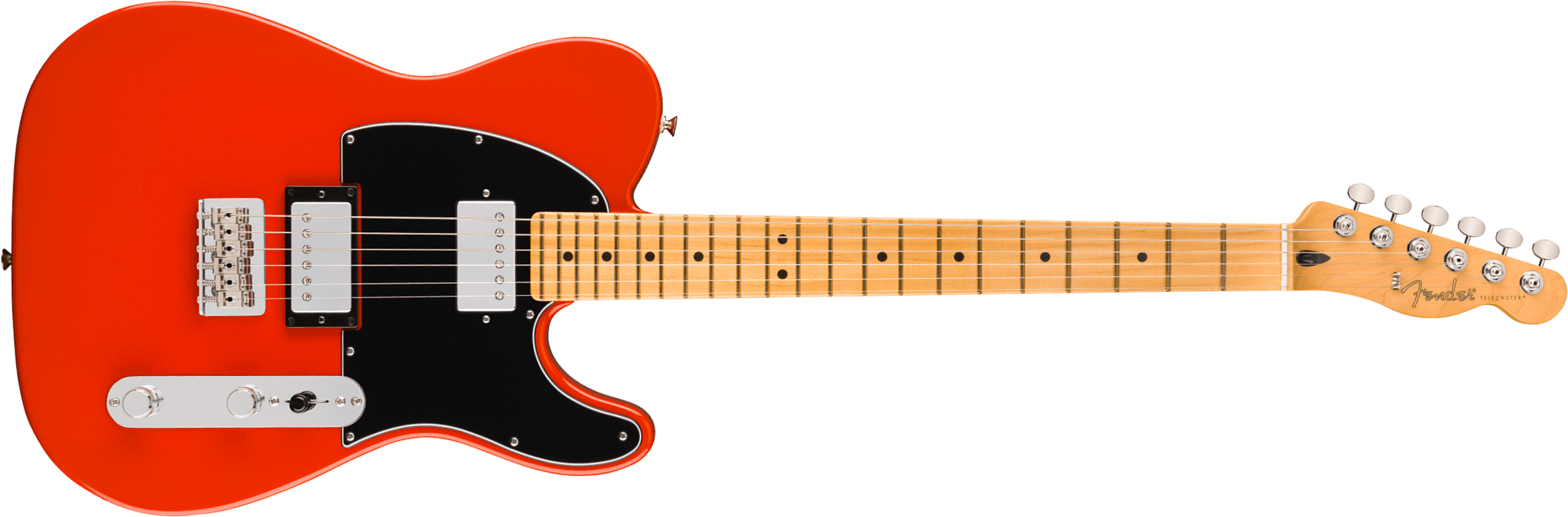 Fender Tele Player Ii Hh Mex 2h Ht Mn - Coral Red - E-Gitarre in Teleform - Main picture