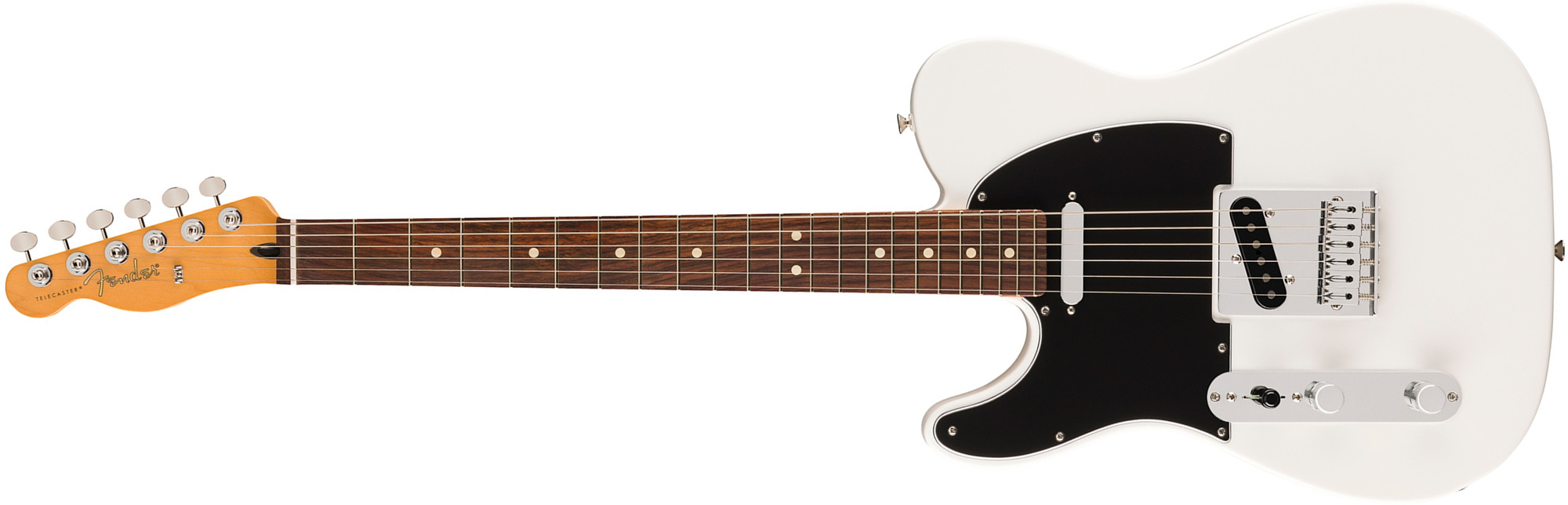 Fender Tele Player Ii Lh Mex Aulne Gaucher 2s Ht Rw - Polar White - E-Gitarre in Teleform - Main picture