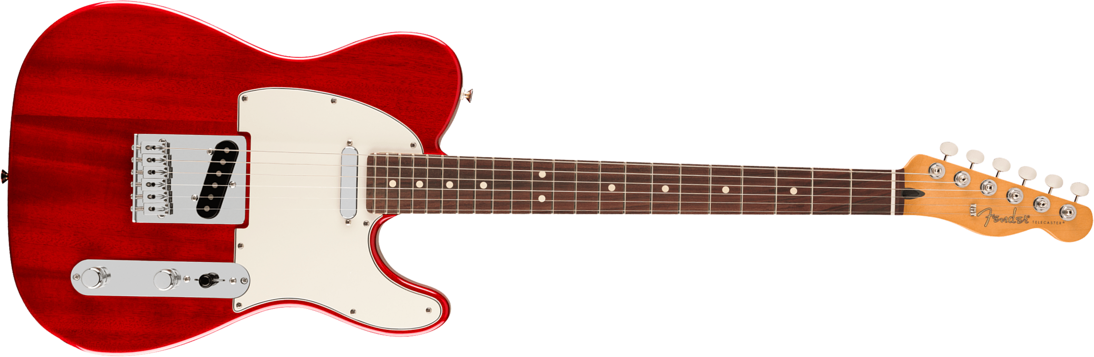 Fender Tele Player Ii Mex Acajou 2s Ht Rw - Transparent Cherry - E-Gitarre in Teleform - Main picture