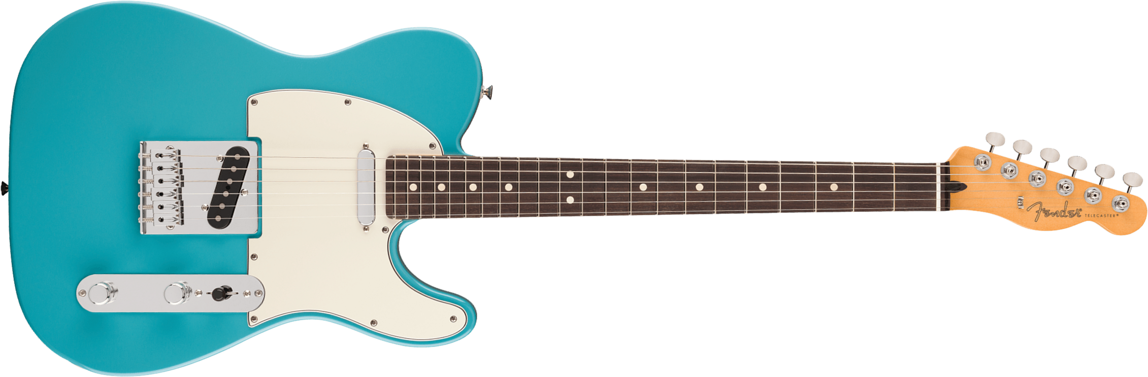 Fender Tele Player Ii Mex Aulne 2s Ht Rw - Aquatone Blue - E-Gitarre in Teleform - Main picture
