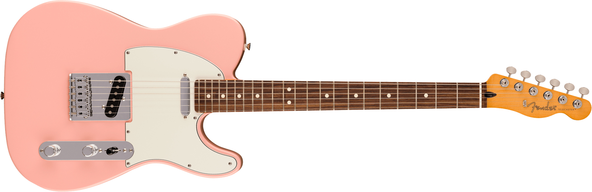 Fender Tele Player Ii Mex Ltd 2s Ht Rw - Shell Pink - E-Gitarre in Teleform - Main picture