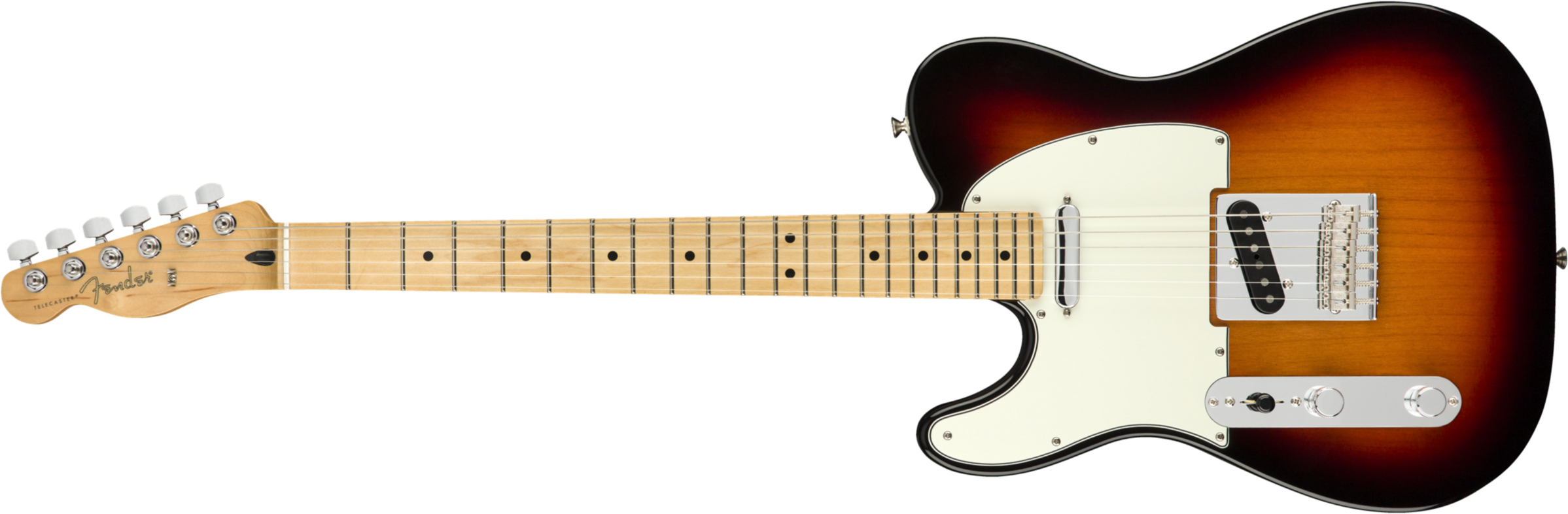 Fender Tele Player Lh Gaucher Mex Ss Mn - 3-color Sunburst - E-Gitarre für Linkshänder - Main picture