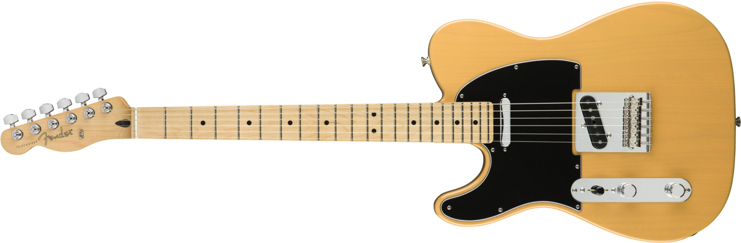 Fender Tele Player Lh Gaucher Mex 2s Mn - Butterscotch Blonde - E-Gitarre für Linkshänder - Main picture