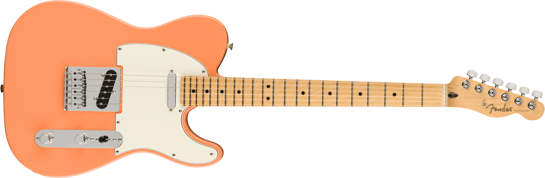 Fender Tele Player Ltd Mex 2s Ht Mn - Pacific Peach - E-Gitarre in Teleform - Main picture