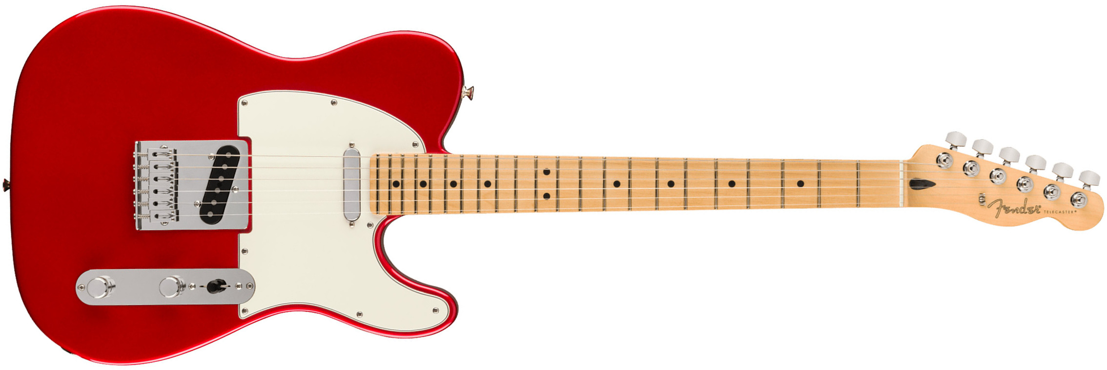 Fender Tele Player Mex 2023 2s Ht Mn - Candy Apple Red - E-Gitarre in Teleform - Main picture