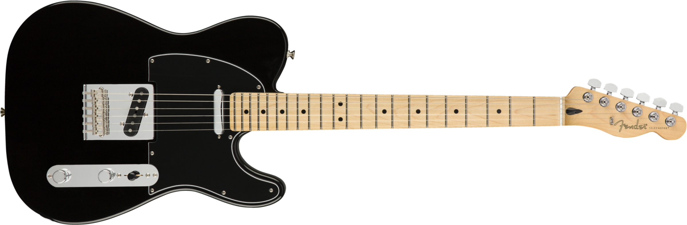 Fender Tele Player Mex Mn - Black - E-Gitarre in Teleform - Main picture