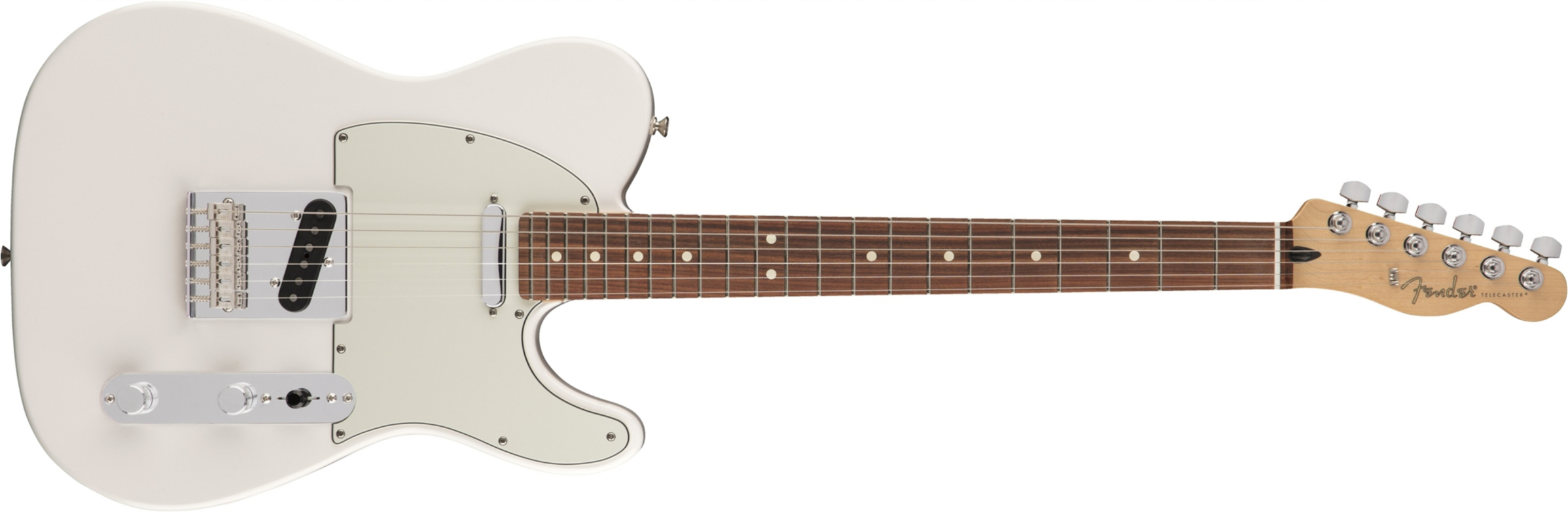 Fender Tele Player Mex Ss Pf - Polar White - E-Gitarre in Teleform - Main picture