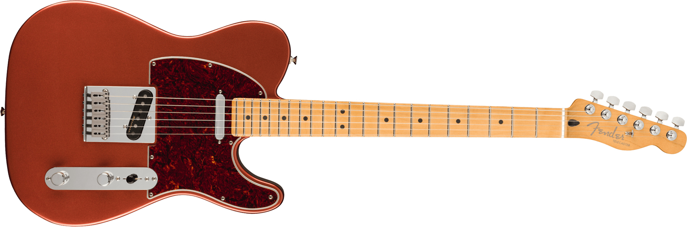 Fender Tele Player Plus Mex 2s Ht Mn - Aged Candy Apple Red - E-Gitarre in Teleform - Main picture