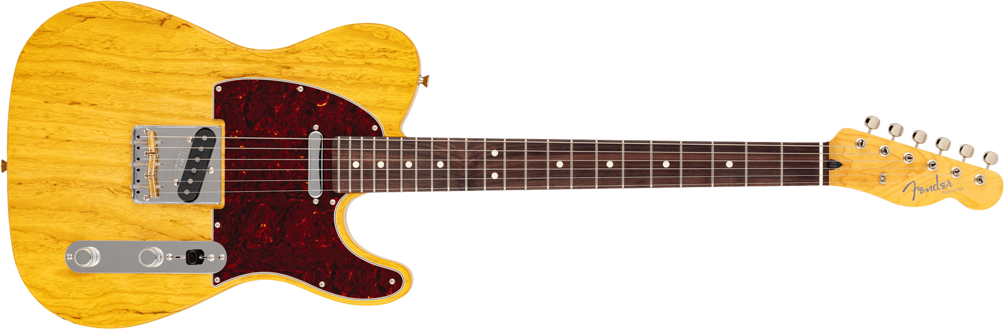 Fender Tele  Raw Ash Mij Ltd Jap 2s Ht Mn - Satin Vintage Natural - E-Gitarre in Teleform - Main picture