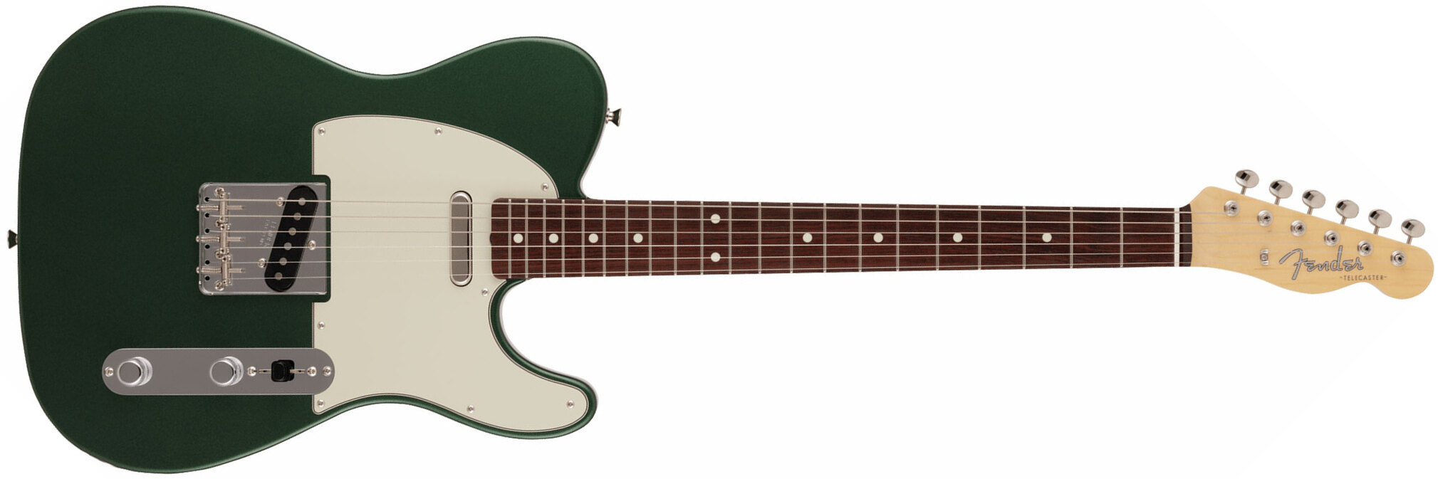 Fender Tele Traditional 60s Mij 2s Ht Rw - Aged Sherwood Green Metallic - E-Gitarre in Teleform - Main picture