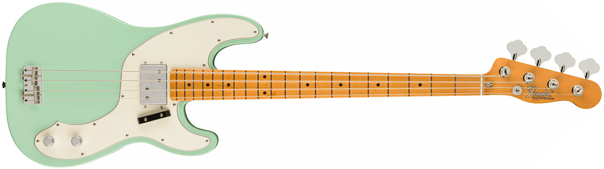 Fender Tele Bass 70s Vintera 2 Mex Mn - Surf Green - Solidbody E-bass - Main picture