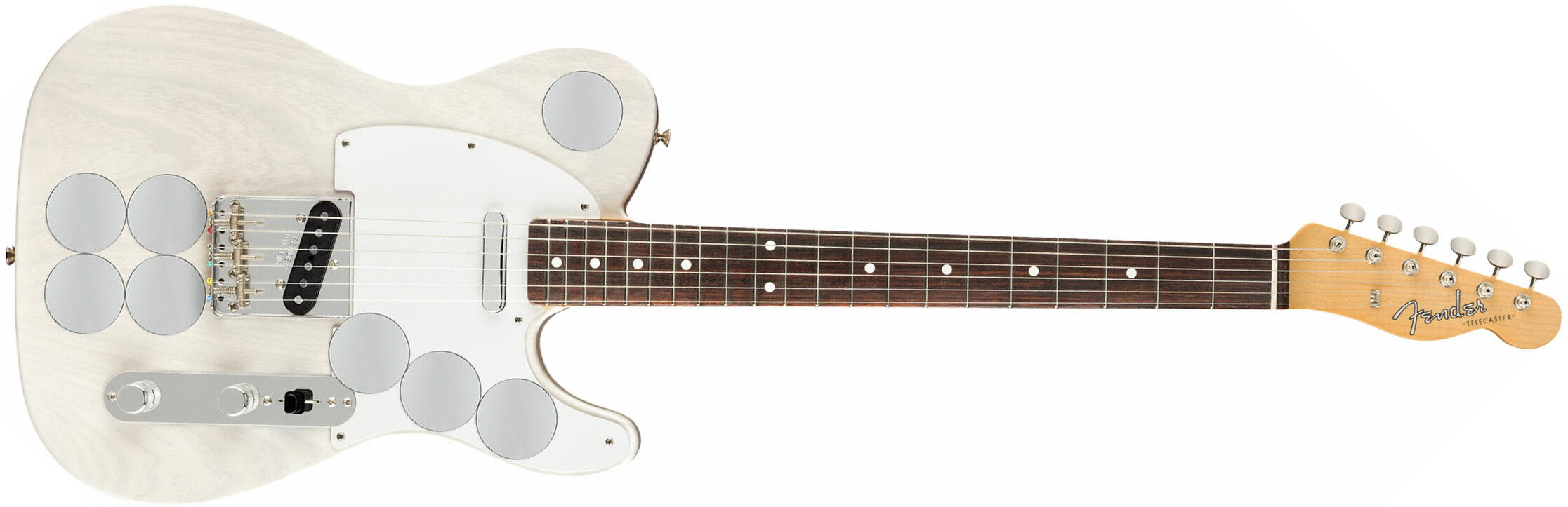 Fender Telecaster Mirror Jimmy Page Us Rw - White Blonde - E-Gitarre in Teleform - Main picture