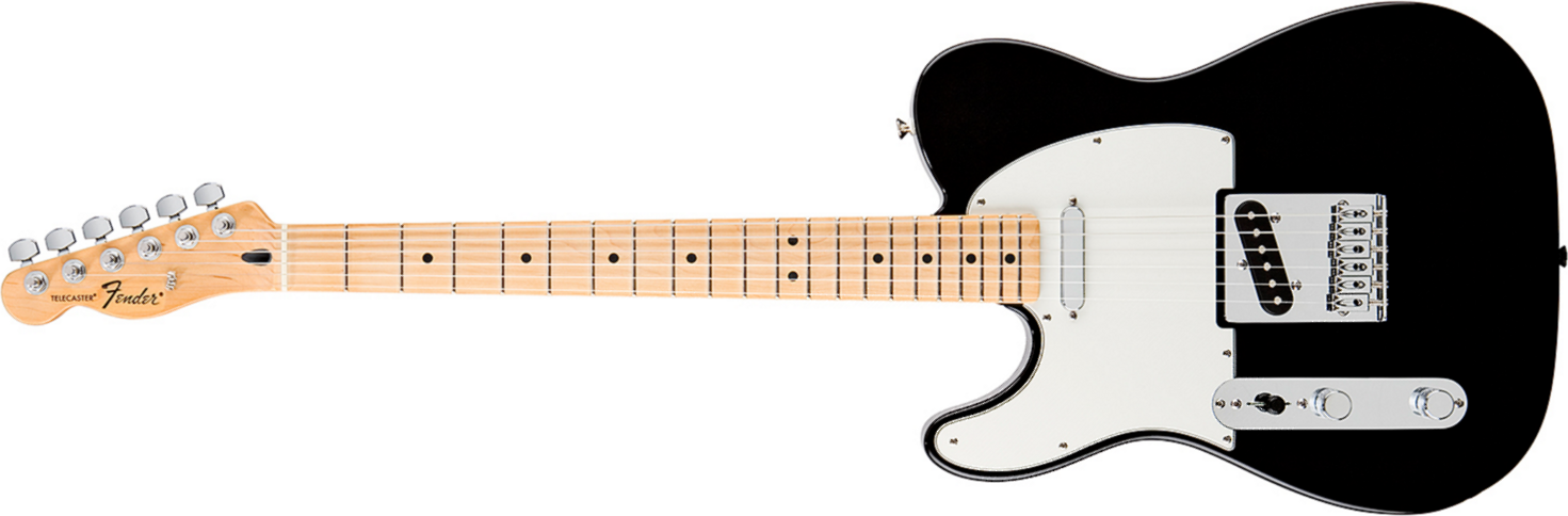 Fender Tele Mexican Standard 2011 Gaucher 2s Mn Black - E-Gitarre für Linkshänder - Main picture