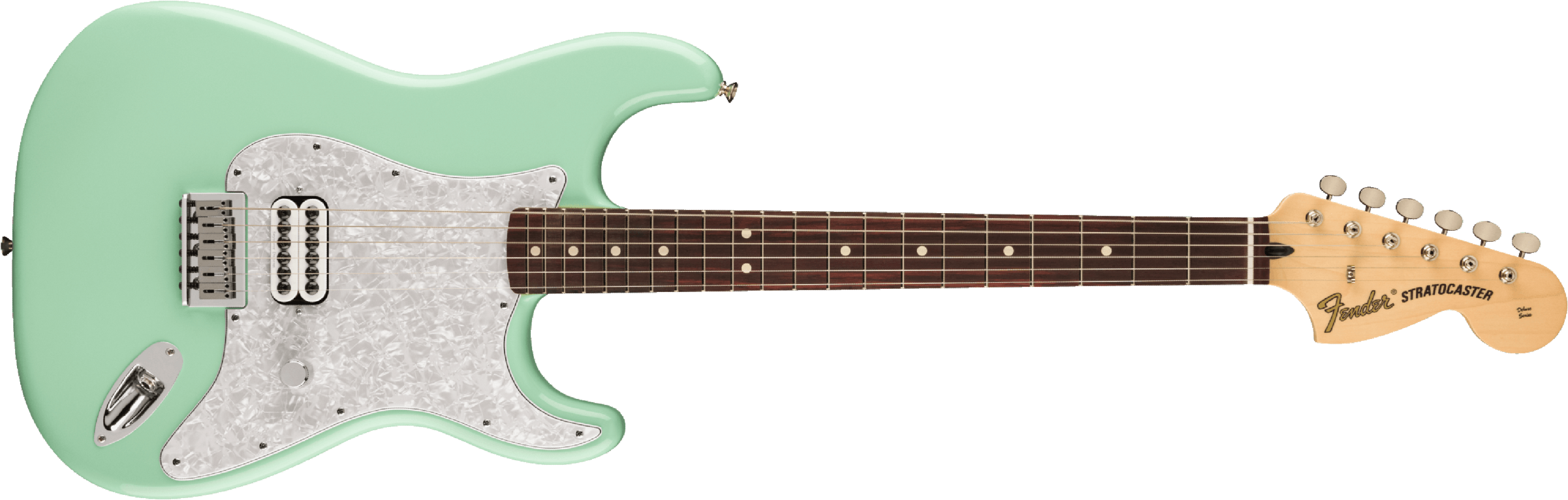 Fender Tom Delonge Ltd Mex Signature 1h Ht Rw - Surf Green - E-Gitarre in Str-Form - Main picture