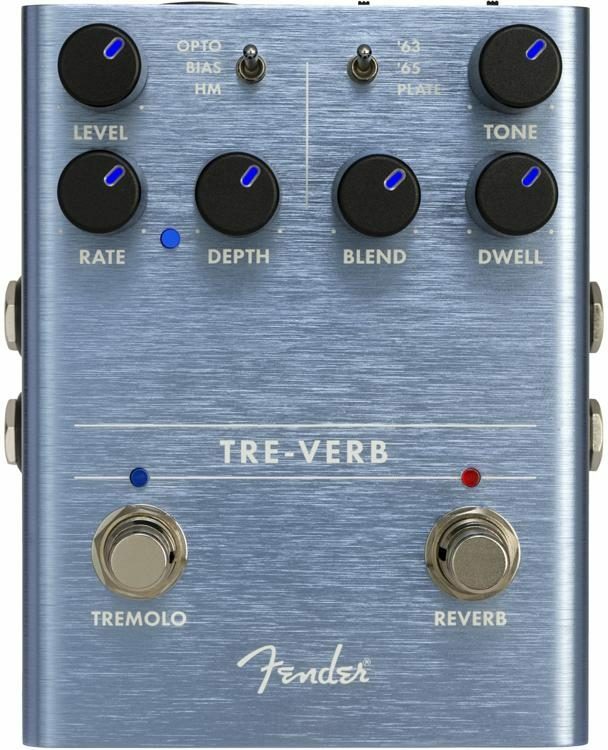 Fender Tre-verb Digital Reverb/tremolo - Reverb/Delay/Echo Effektpedal - Main picture