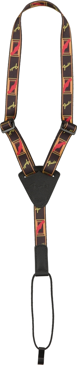 Fender Ukulele Strap Black / Yellow / Red - Zubehör für Sonstige Saiteninstrumente - Main picture