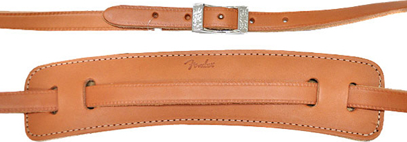 Fender Vintage Deluxe Leather Strap Natural - Gitarrengurt - Main picture