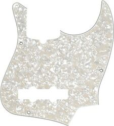 Schlagbrett Fender 10-Hole Contemporary Jazz Bass Pickguards - Aged White Pearloid