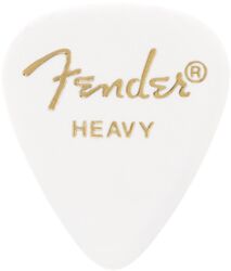 Plektren Fender 351 Classic Celluloid Heavy White