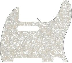 Schlagbrett Fender 8-Hole Mount Multi-Ply Telecaster Pickguards - Aged Pearl White