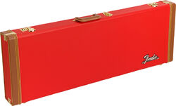 Koffer für e-gitarren  Fender Classic Wood Strat/Tele Electric Guitar Case - Fiesta Red