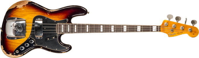 Fender Custom Shop Jazz Bass Custom #CZ575919 - Heavy relic 3-color sunburst