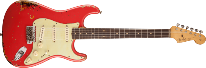 Fender Custom Shop Michael Landau 1963 Stratocaster - Relic fiesta red o. 3-color sunburst