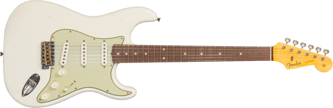 Fender Custom Shop 1962/63 Stratocaster - Journeyman relic olympic white 