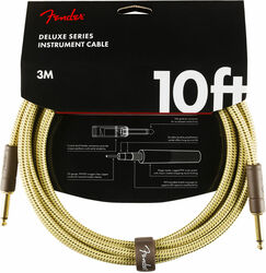 Kabel Fender Deluxe Instrument Cable, Straight/Straight, 10ft - Tweed