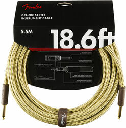 Kabel Fender Deluxe Instrument Cable, Straight/Straight, 18.6ft - Tweed