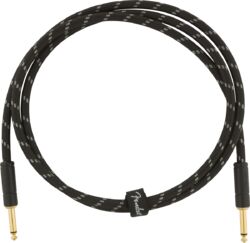 Kabel Fender Deluxe Instrument Cable, 5ft, Straight/Straight - Black Tweed