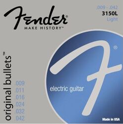 E-gitarren saiten Fender Electric 3150L Original Bullets Pure Nickel 09-42 - Saitensätze 
