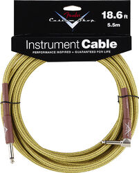 Kabel Fender Custom Shop Instrument Cable Tweed - Angle 5.6m
