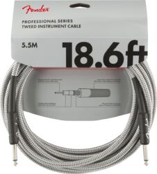 Kabel Fender Professional Series Instrument Cable 18.6 ft - White Tweed