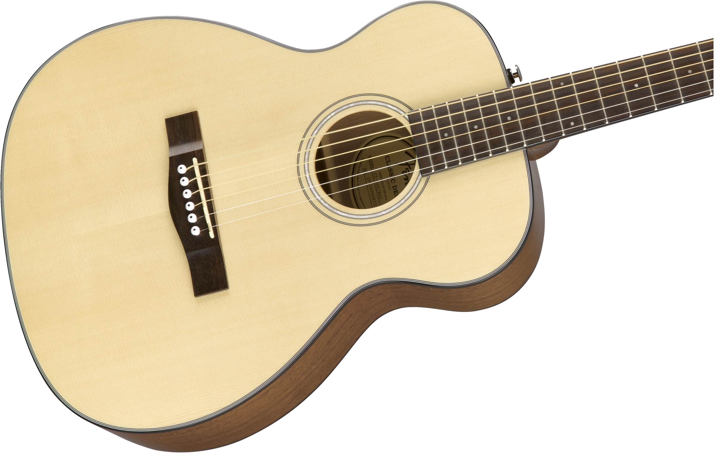 Fender Ct-60s Classic Design Travel Epicea Acajou - Natural - Western-Reisegitarre - Variation 2