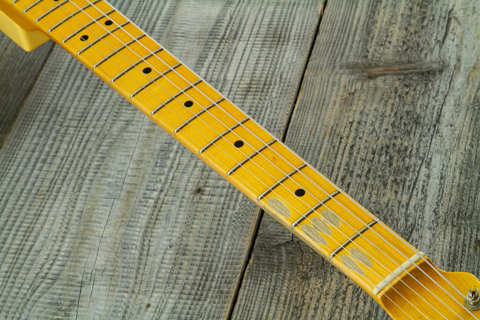Fender Custom Shop Broadcaster Tele 70th Ann. Ltd Mn #r106019 - Journeyman Relic Nocaster Blonde - E-Gitarre in Teleform - Variation 9