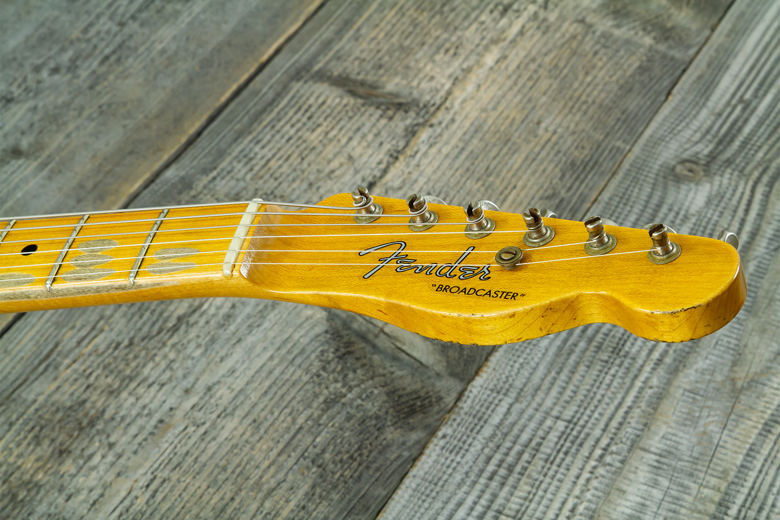 Fender Custom Shop Broadcaster Tele 70th Ann. Ltd Mn #r106019 - Journeyman Relic Nocaster Blonde - E-Gitarre in Teleform - Variation 10