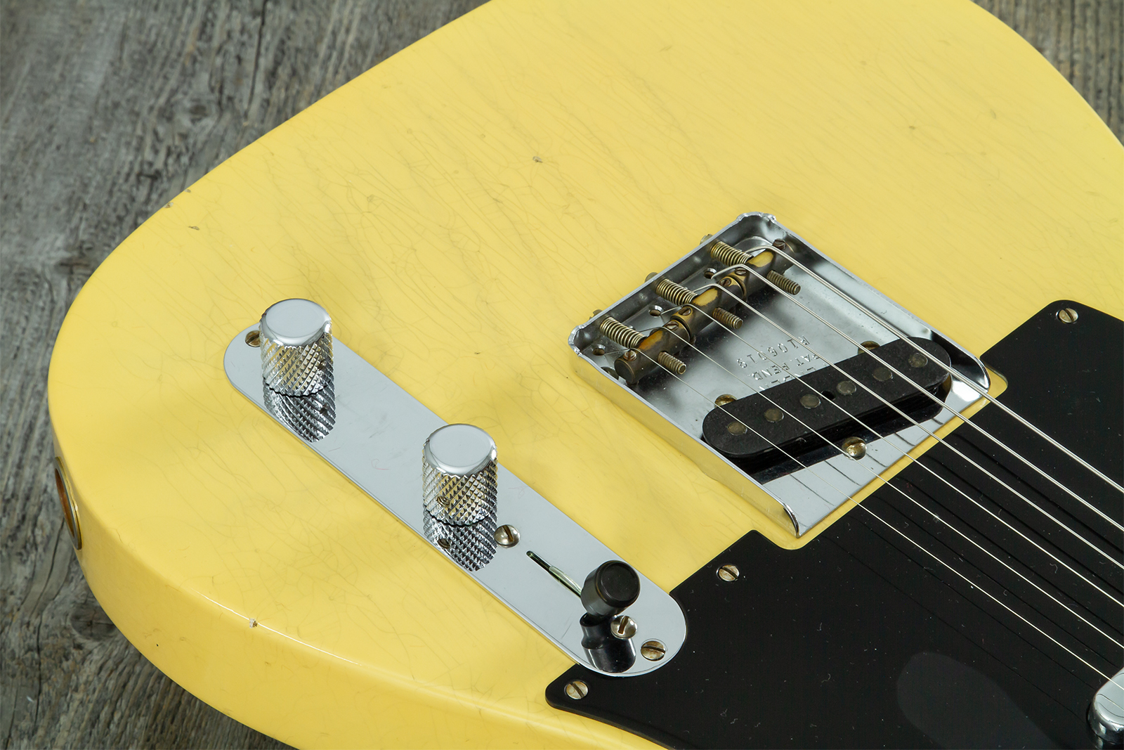 Fender Custom Shop Broadcaster Tele 70th Ann. Ltd Mn #r106019 - Journeyman Relic Nocaster Blonde - E-Gitarre in Teleform - Variation 5
