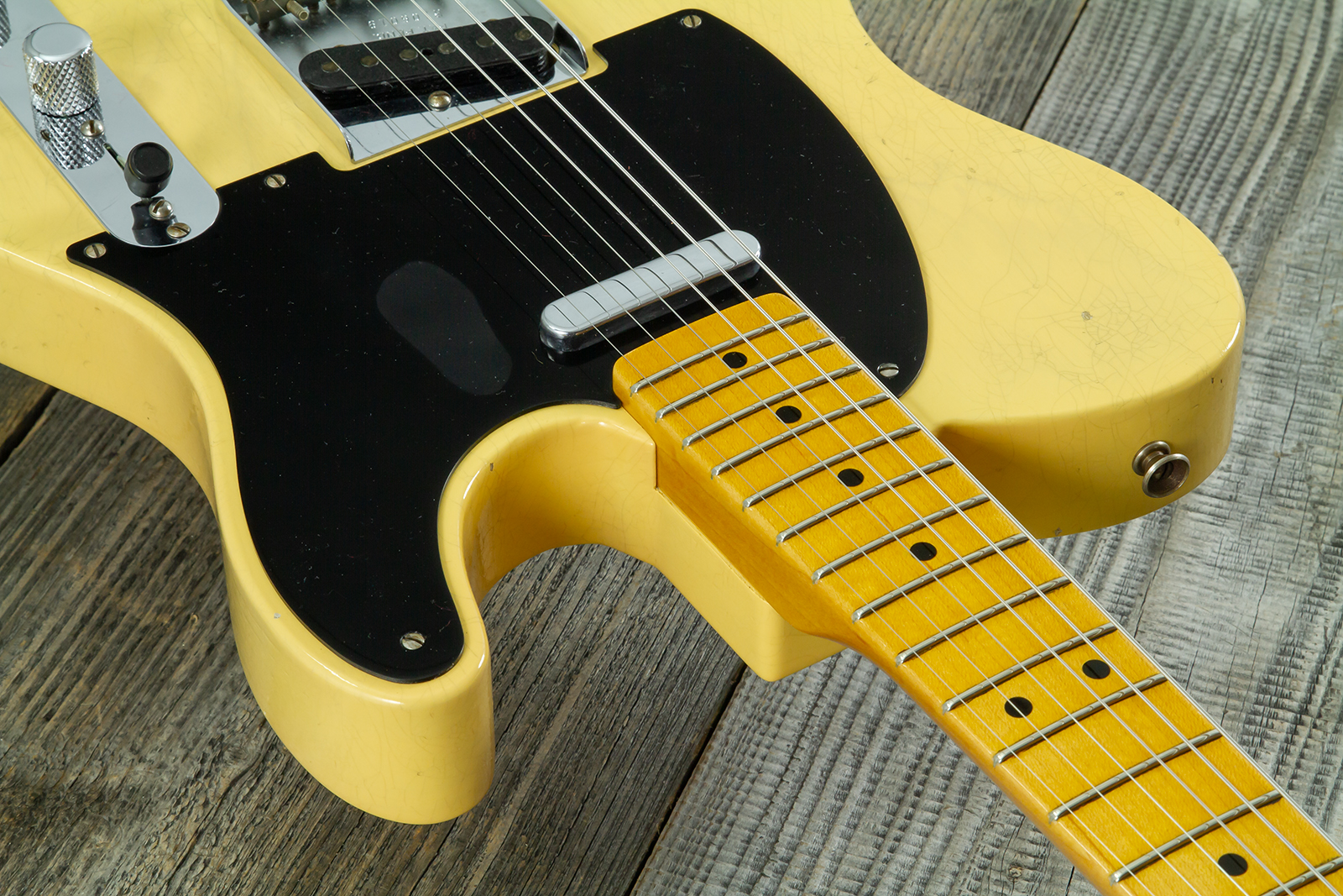 Fender Custom Shop Broadcaster Tele 70th Ann. Ltd Mn #r106019 - Journeyman Relic Nocaster Blonde - E-Gitarre in Teleform - Variation 6
