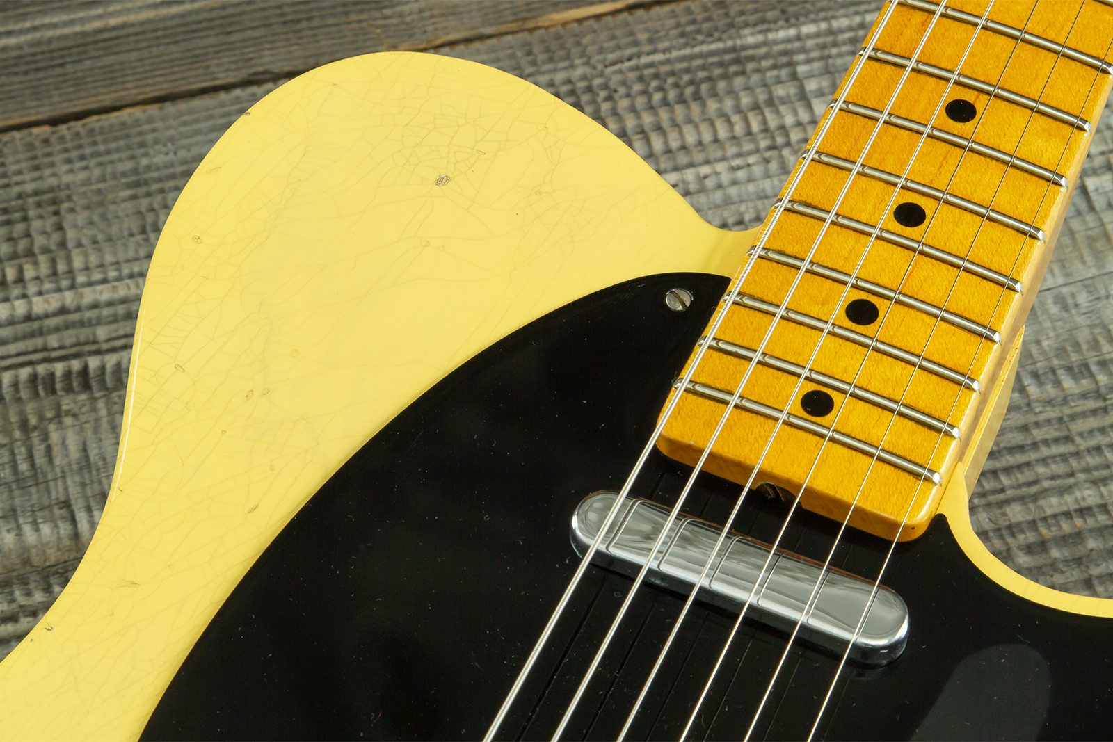 Fender Custom Shop Broadcaster Tele 70th Ann. Ltd Mn #r106019 - Journeyman Relic Nocaster Blonde - E-Gitarre in Teleform - Variation 8