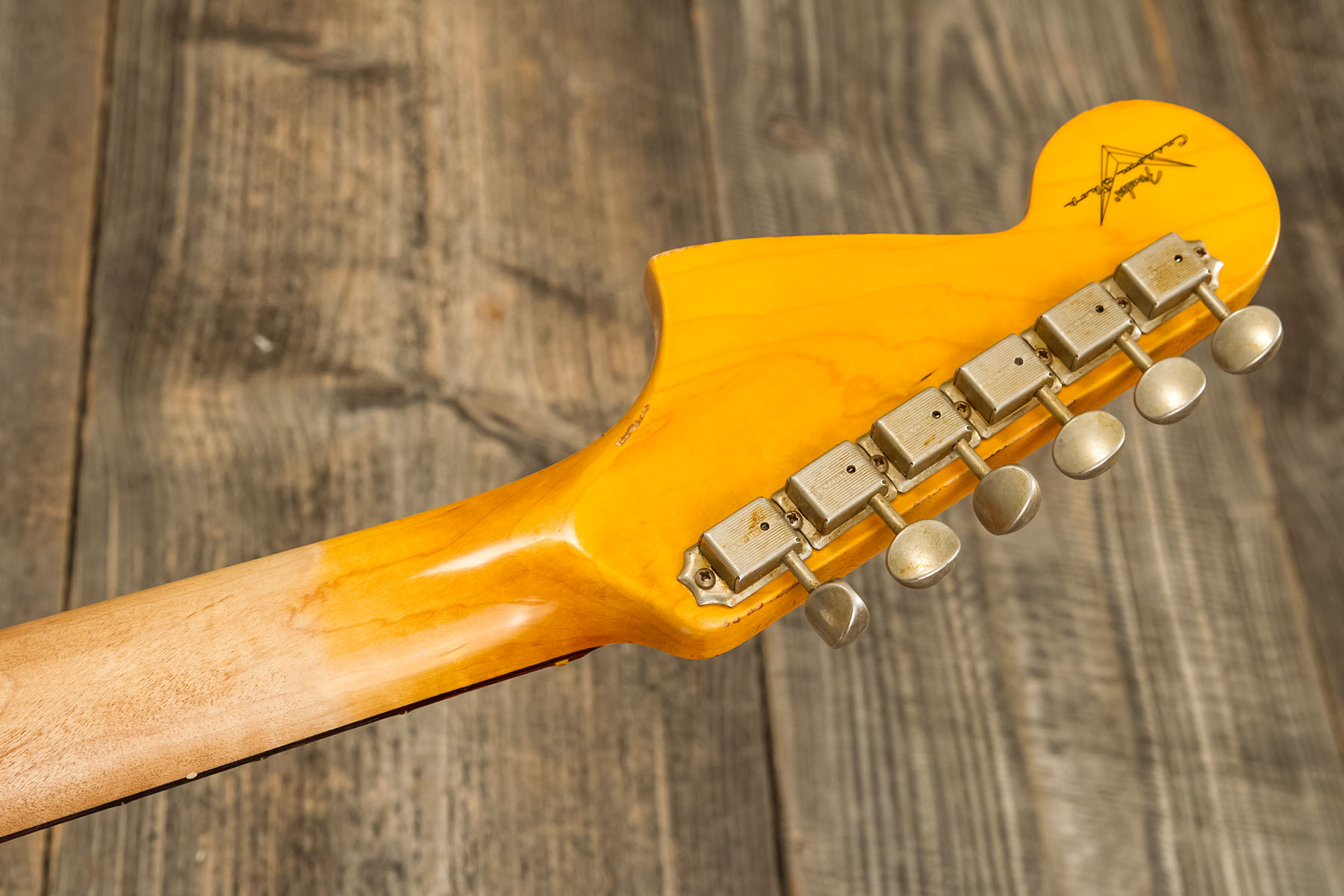 Fender Custom Shop Jaguar 1962 Shsc 2s Trem Rw #r138212 - Heavy Relic Sherwood Green Metallic - Retro-Rock-E-Gitarre - Variation 12
