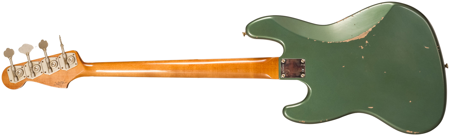 Fender Custom Shop Jazz Bass 1963 Rw #r135891 - Relic Sherwood Green Metallic - Solidbody E-bass - Variation 1