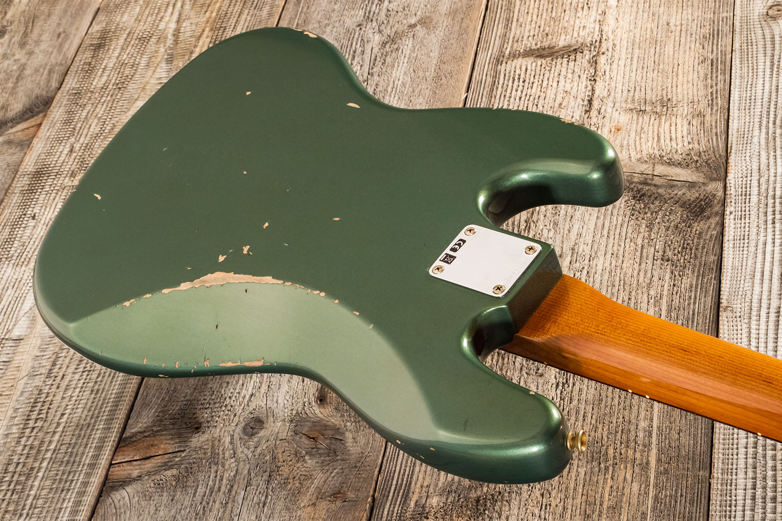 Fender Custom Shop Jazz Bass 1963 Rw #r135891 - Relic Sherwood Green Metallic - Solidbody E-bass - Variation 6