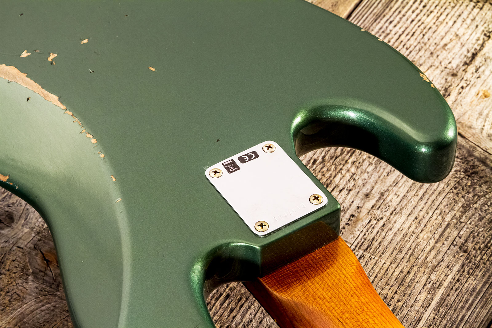 Fender Custom Shop Jazz Bass 1963 Rw #r135891 - Relic Sherwood Green Metallic - Solidbody E-bass - Variation 7